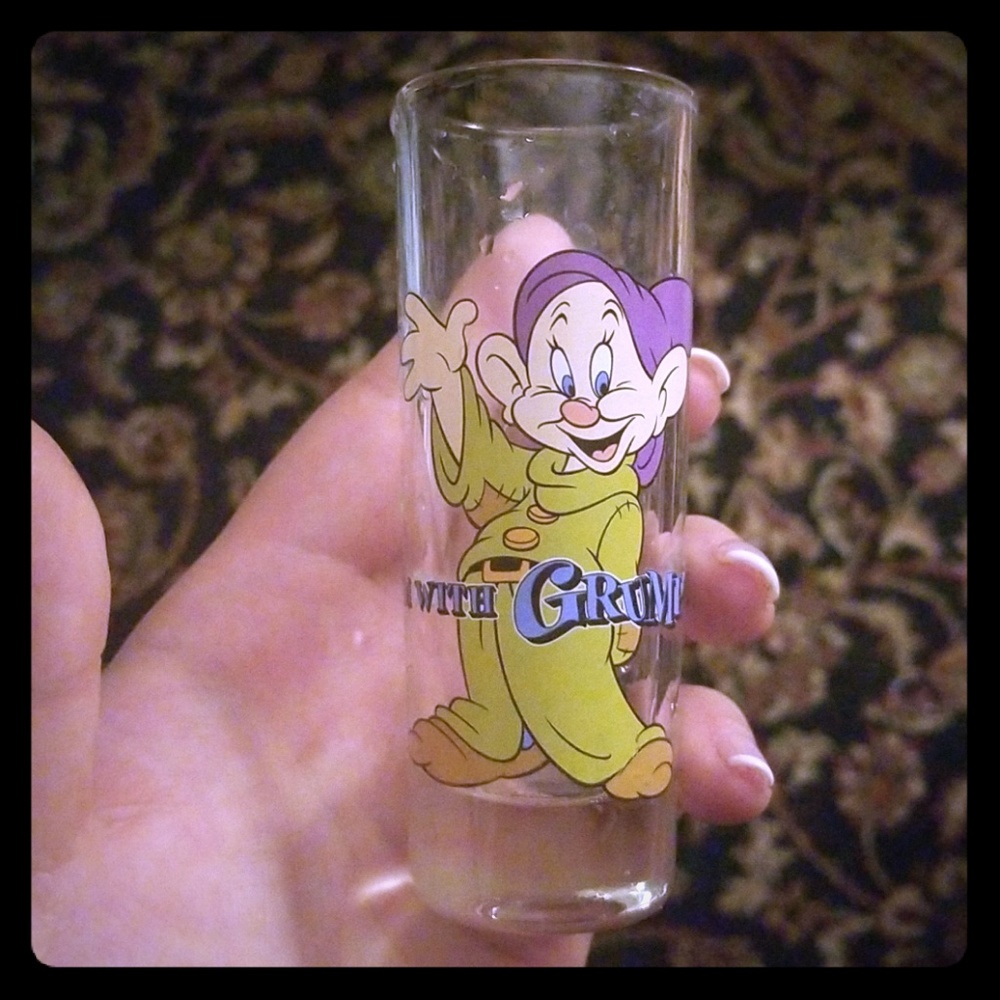 I'm with grumpy shot glass